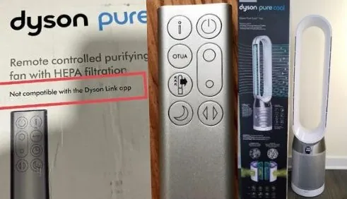 Дизайн Dyson Pure Cool TP04 и пульт дистанционного управления